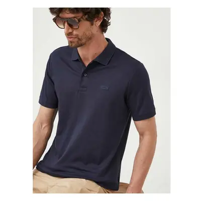 Bavlněné polo tričko Calvin Klein tmavomodrá barva, K10K111657 82291731