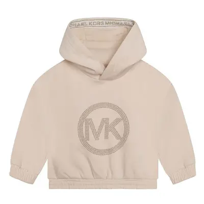 Dětská mikina Michael Kors béžová barva, s aplikací 73152744