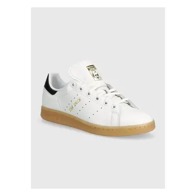 Dětské kožené sneakers boty adidas Originals STAN SMITH bílá barva, 93788295