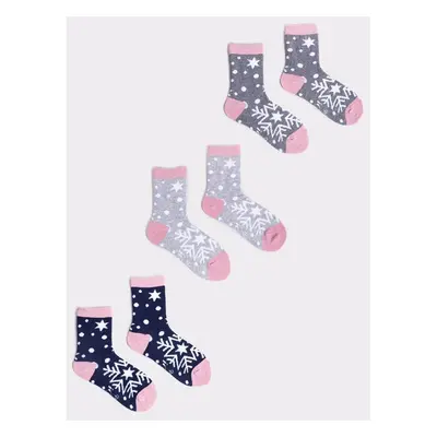 Yoclub Kidss Christmas Socks 3-Pack SKA-X044G-AA00 87880770