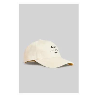 KŠILTOVKA GANT LOGO SCRIPT COTTON TWILL CAP CREAM 89451316