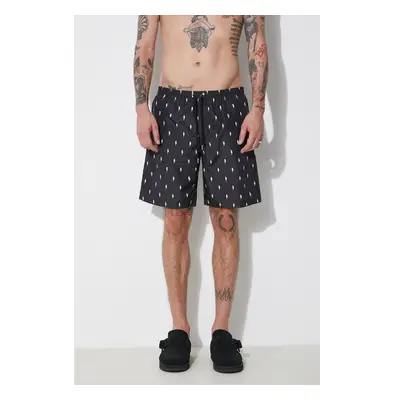 Plavkové šortky Neil Barrett All-Over Micro Bolts Swim Long Shorts 91783047