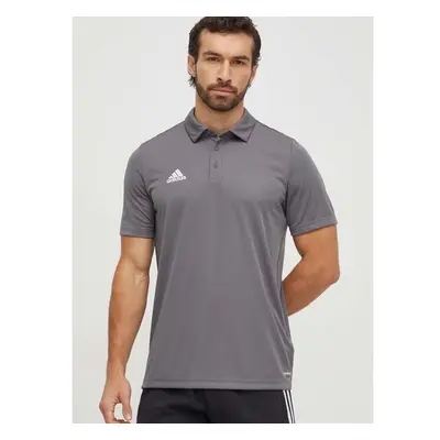 Tréninkové polo tričko adidas Performance Entrada 22 šedá barva, 94997500