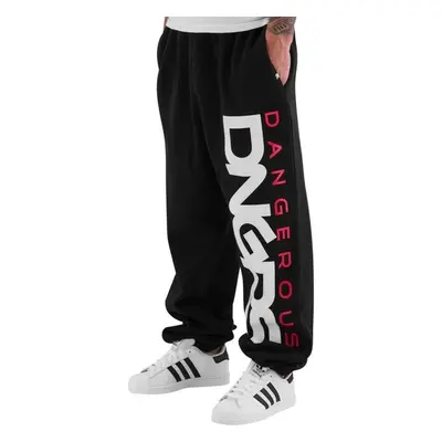 Dangerous DNGRS kalhoty pánské Classic Sweat Pants Black/Red tepláky 73961229