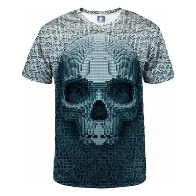 Aloha From Deer Pixel Skull T-Shirt TSH AFD343 Blue 77021760