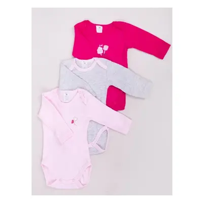 Yoclub Kidss Long Sleeve Bodysuits 3-Pack BOD-0702G-A13D 90269430