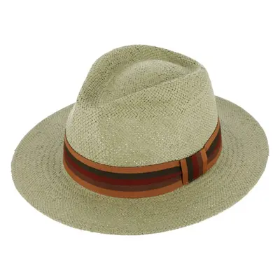 Letní khaki fedora klobouk od Fiebig - Traveller Fedora Tropez 90577391