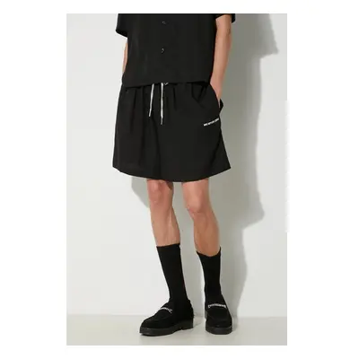 Kraťasy MKI MIYUKI ZOKU Tencel Shorts pánské, černá barva, TENCEL 94874758