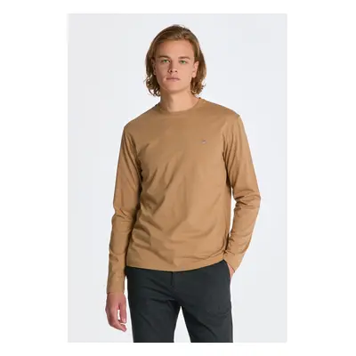 TRIČKO GANT REG SHIELD LS T-SHIRT WARM KHAKI 84606182