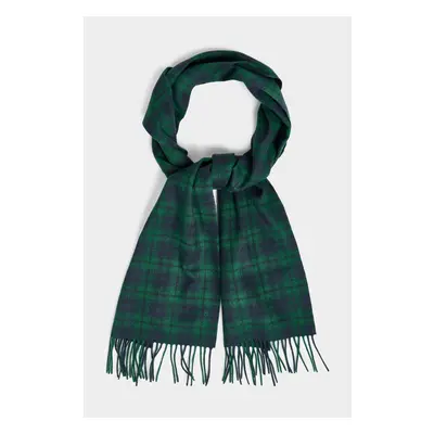 ŠÁLA GANT CHECK WOVEN SCARF FOREST GREEN 84705812