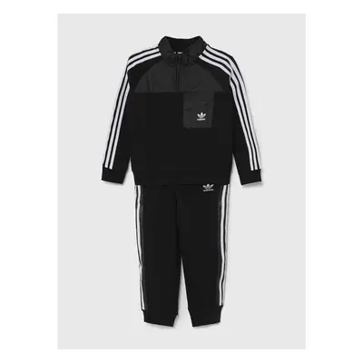 Dětská tepláková souprava adidas Originals CREW SET HZ černá barva, 93867344