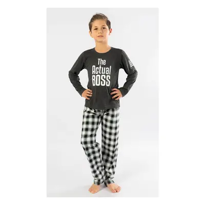 Vienetta Kids Dětské pyžamo dlouhé Actual boss - chlapecké 95254366