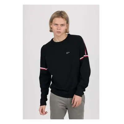 Tommy Hilfiger Sweater - 2 MB TECH STRIPE SWEATER black 95271791