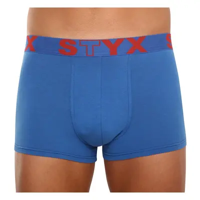 Pánské boxerky Styx sportovní guma modré (G967) 46429379