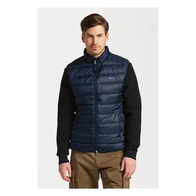 VESTA GANT LIGHT DOWN GILET EVENING BLUE 84605556