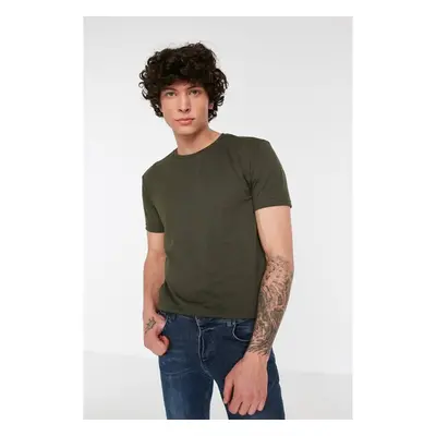 Trendyol Collection Muži Tričko Khaki 92504544