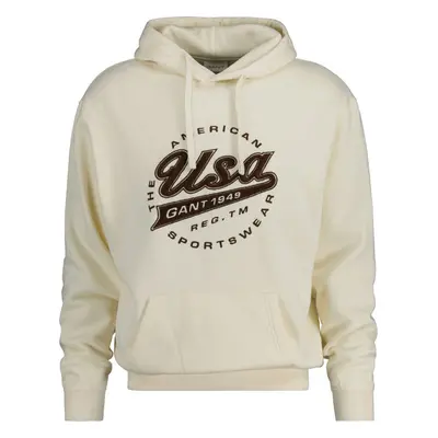 MIKINA GANT USA HOODIE CREAM 82548032