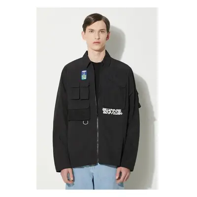 Bunda Billionaire Boys Club Multi Pocket Overshirt pánská, černá barva 92988523