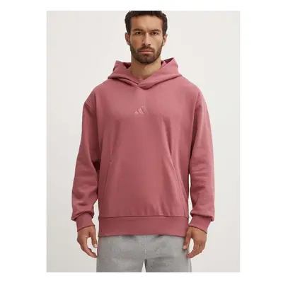 Mikina adidas All SZN pánská, růžová barva, s kapucí, hladká, IY4136 94358826