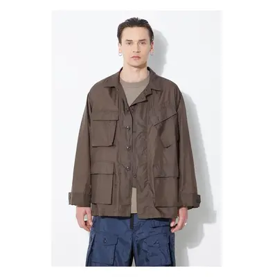 Bunda Engineered Garments BDU Jacket pánská, zelená barva, přechodná, 91783046