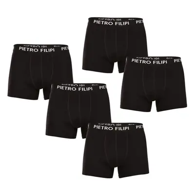 5PACK pánské boxerky Pietro Filipi černé (5BCL002) 92421308