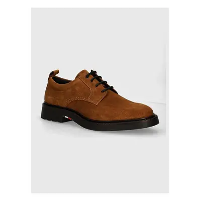 Semišové polobotky Tommy Hilfiger LIGHT HILFIGER LWT SUEDE SHOE pánské 94652796