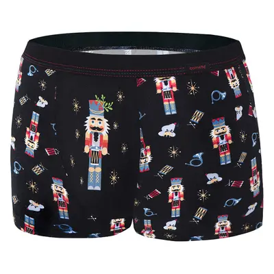 Cornette Boxerky Louskáček 007/55 Black Merry Christmas Black 65147454