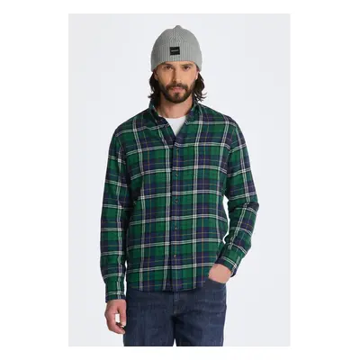 KOŠILE GANT REG FLANNEL CHECK SHIRT FOREST GREEN 85175866