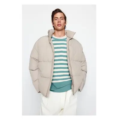 Trendyol Stone Unisex Oversize Fit Stojatý límec Puffer bunda 91316281