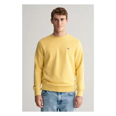 MIKINA GANT REG SHIELD C-NECK SWEAT PARCHMENT YELLOW 84606018