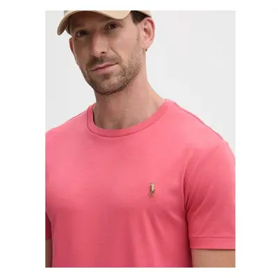 Bavlněné tričko Polo Ralph Lauren červená barva, 710740727 95668824