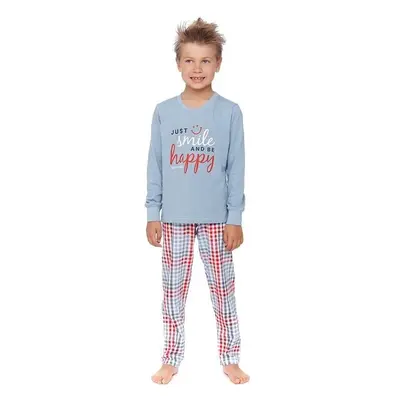 DN Nightwear Chlapecké pyžamo Flow modré smile 73470009