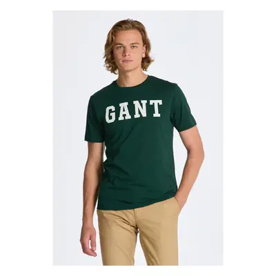 TRIČKO GANT MD. GANT SS T-SHIRT TARTAN GREEN 85097925