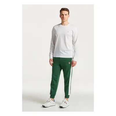 TEPLÁKY GANT D1. BANNER SHIELD PANTS FOREST GREEN 75576885