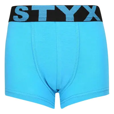 Dětské boxerky Styx sportovní guma světle modré (GJ1169) 6-8 let 81369545