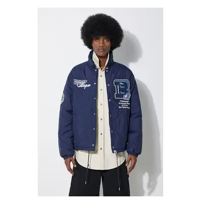 Bunda A Bathing Ape Bape Patch Coach Jacket pánská, tmavomodrá barva, 92988495