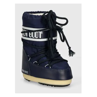 Dětské sněhule Moon Boot ICON NYLON tmavomodrá barva, 80D1400440 95882400