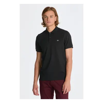 POLOKOŠILE GANT REG SHIELD SS PIQUE POLO BLACK 84605941