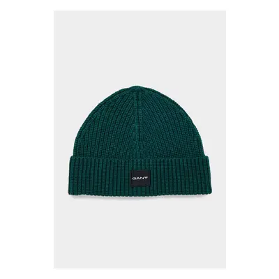 ČEPICE GANT UNISEX. COTTON RIB KNIT BEANIE TARTAN GREEN 84606332