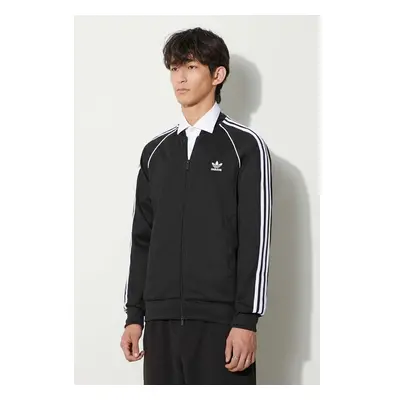 Mikina adidas Originals Classics SST Track Jacket pánská, černá barva, 87665644