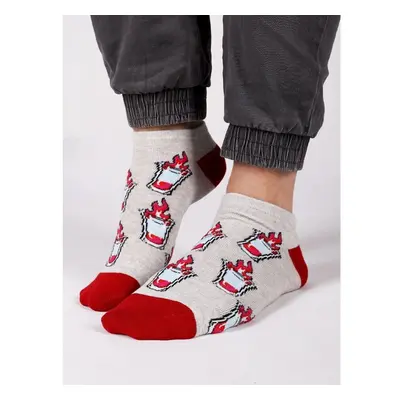 Yoclub Mans Ankle Funny Cotton Socks Pattern 3 Colours 91101671