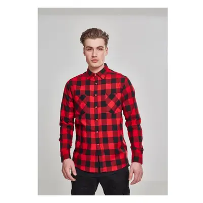 Pánská košile Urban Classics Checked Flanell Shirt - černá,červená 71843849