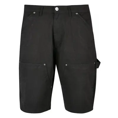 URBAN CLASSICS Double Knee Carpenter Shorts - black 73743758