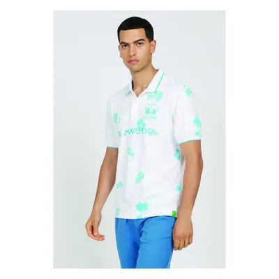 POLOKOŠILE LA MARTINA MAN POLO S/S PRINTED PIQUET 80956311