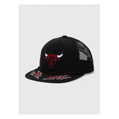 Kšiltovka Mitchell&Ness NBA CHICAGO BULLS černá barva, s aplikací 92069825