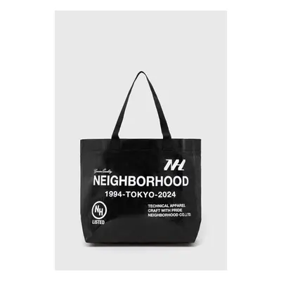 Taška NEIGHBORHOOD Logo Flexible Bag-M černá barva, 241MYNH.CG04 94156551