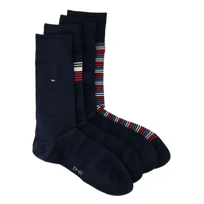 Tommy Hilfiger Socks - TH MEN SOCK 4P TIN GIFTBOX STRIPE blue 95269019