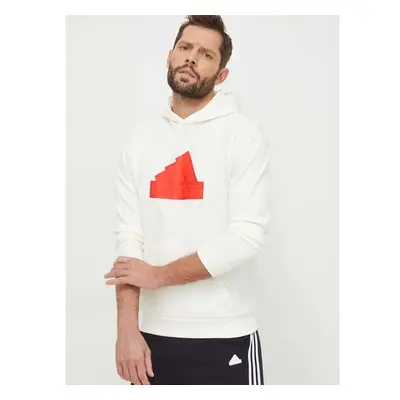 Mikina adidas pánská, béžová barva, s kapucí, s aplikací, IR9184 89271370