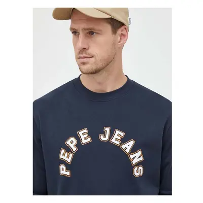 Bavlněná mikina Pepe Jeans Westend pánská, tmavomodrá barva, s 84765635