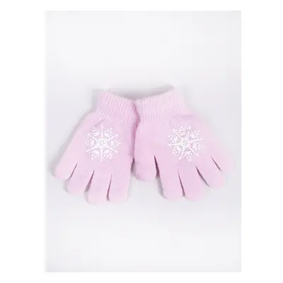 Yoclub Kidss Girls Five-Finger Gloves RED-0012G-AA5A-009 74836886